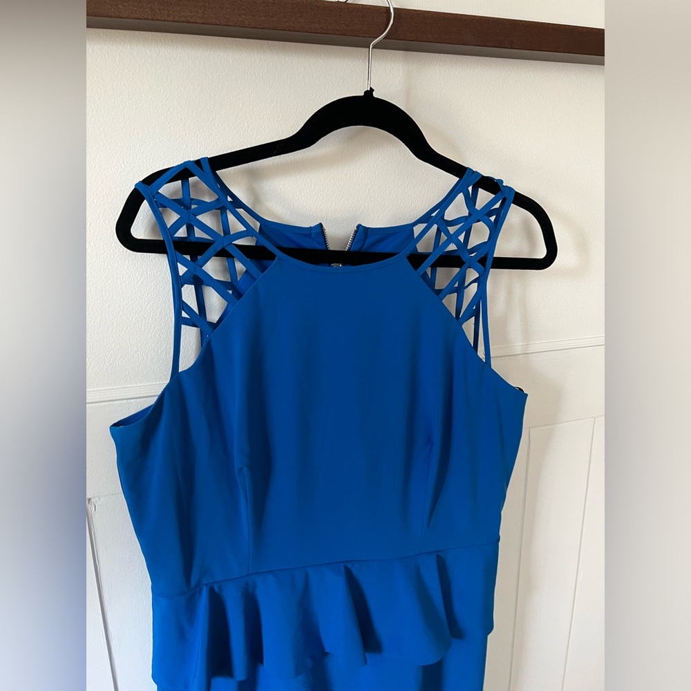 Bisou Bisou Dress Blue Short 14